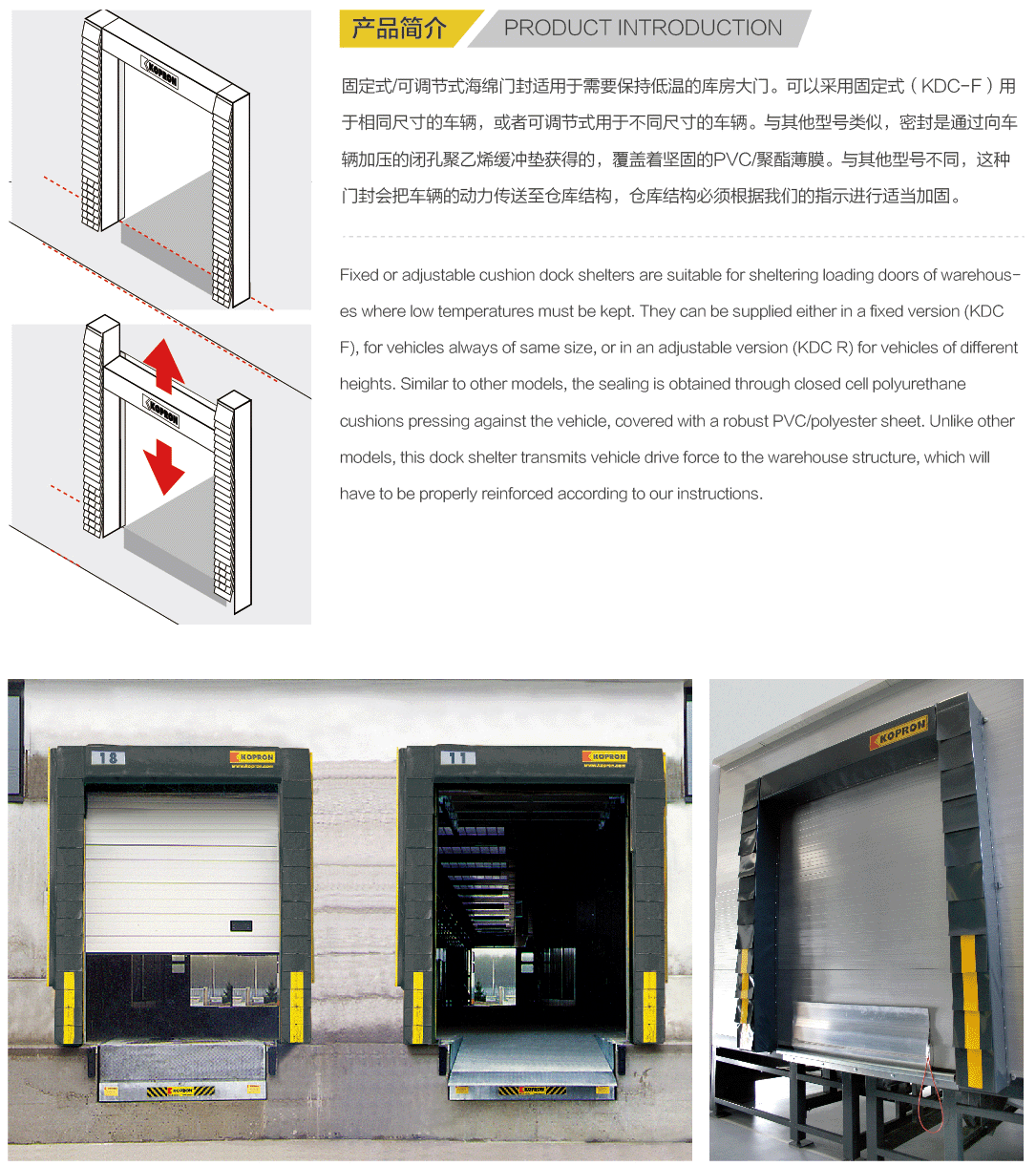 可调节式海绵门封